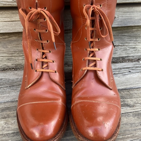 Vintage/Antique Stombock Saddlery Tall Leather Field Boots Made in England W 7.5 - Picture 11 of 11